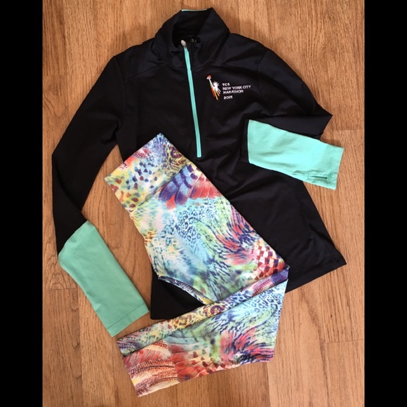 Other - Workout Duet:Sun Fitness Pants & ASICS 1/4 Zip Top